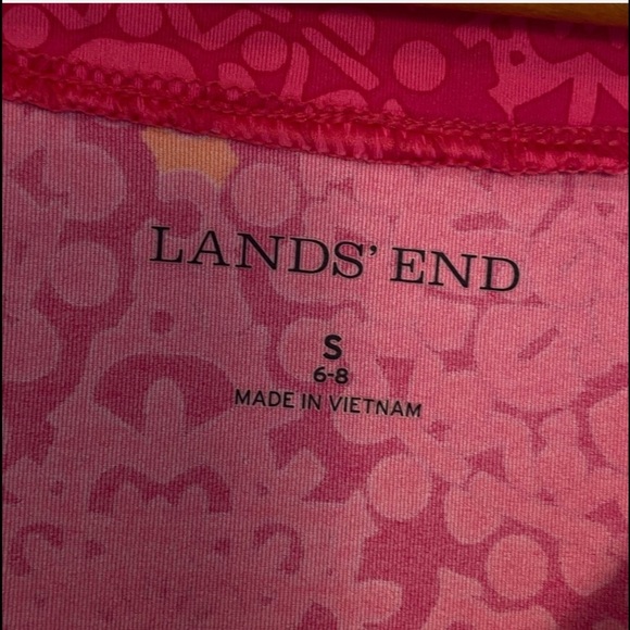 Lands' End UV UPF 50 Long Sleeve PINK Dress SPF COVER UP BOAT BEACH Sm - Picture 5 of 7